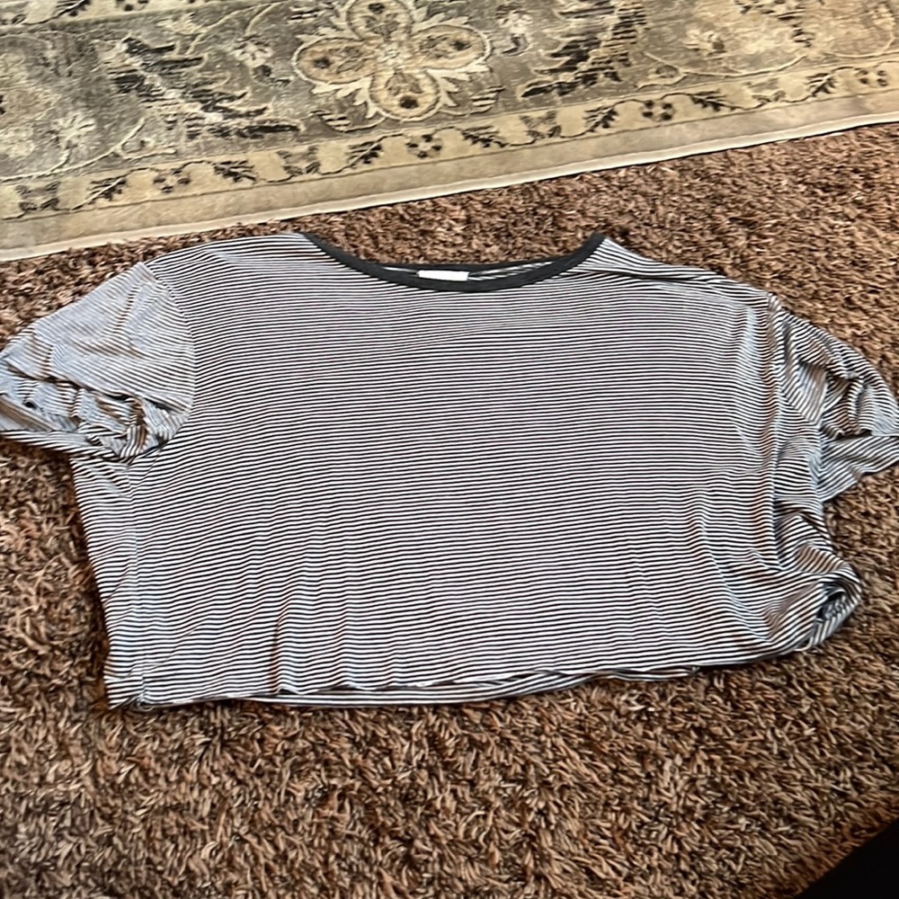 PST striped crop top